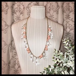🚫 SOLD • NECKLACE • CLEAR & PEACH